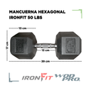 Par de Mancuernas Hexagonales IronFit 50 Lbs