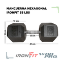 Par de Mancuernas Hexagonales IronFit 55 Lbs