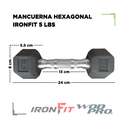 Par de Mancuernas Hexagonales IronFit 5 Lbs