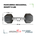 Par de Mancuernas Hexagonales IronFit 8 Lbs
