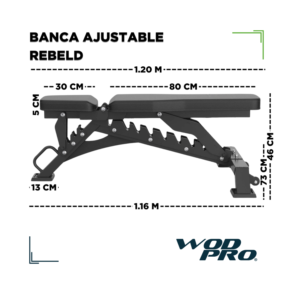 Banca Ajustable Wod Pro Rebeld
