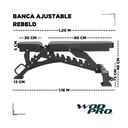Banca Ajustable Wod Pro Rebeld