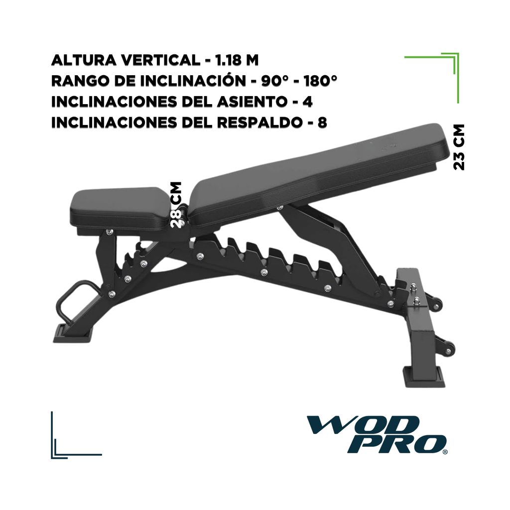 Banca Ajustable Wod Pro Rebeld