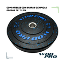 Par de Discos Bumper Hi-Temp Wod Pro 35 lbs