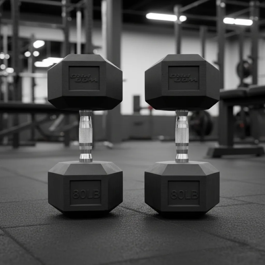 Par de Mancuernas Hexagonales Wod Pro 80 lbs 