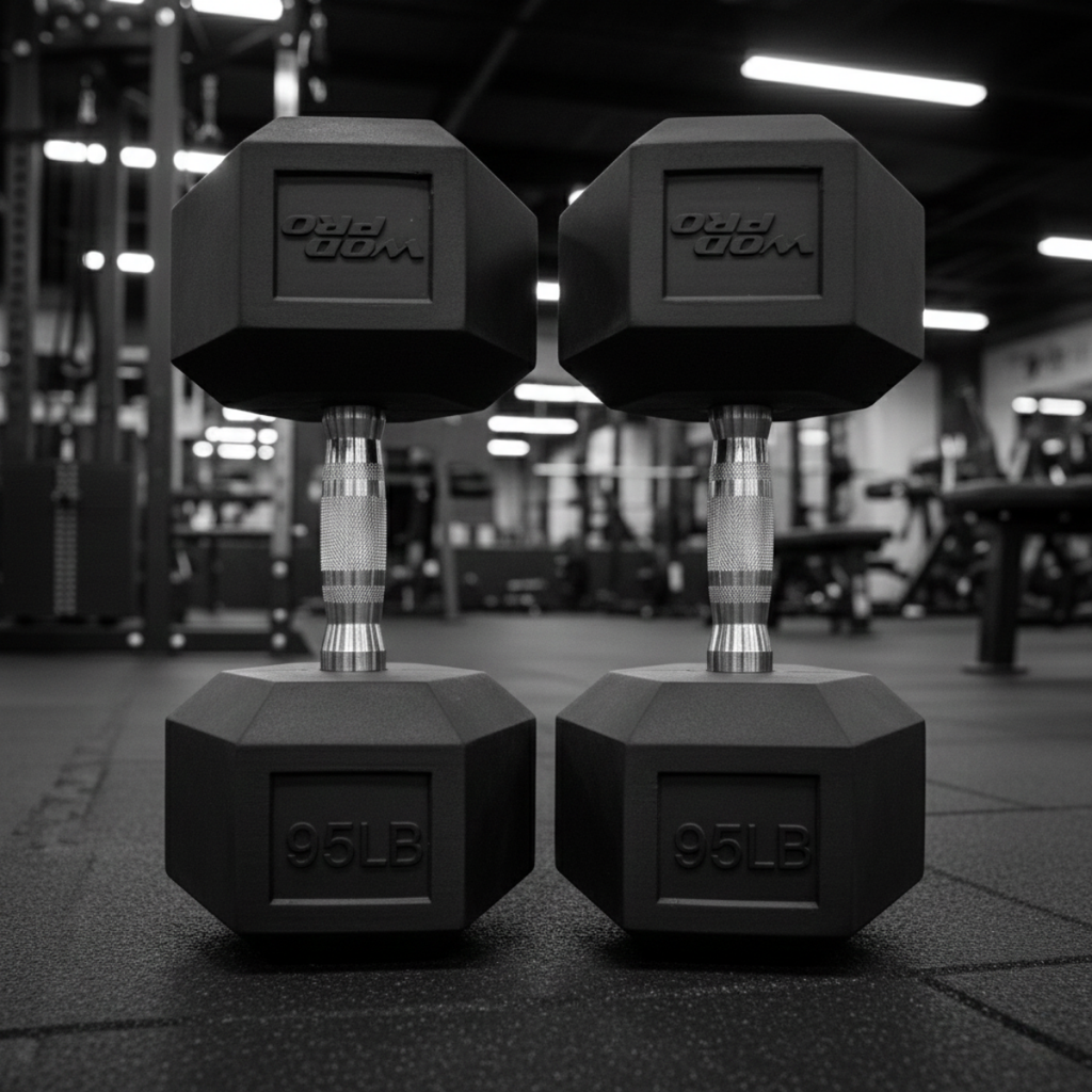 Par de Mancuernas Hexagonales Wod Pro 95 lbs