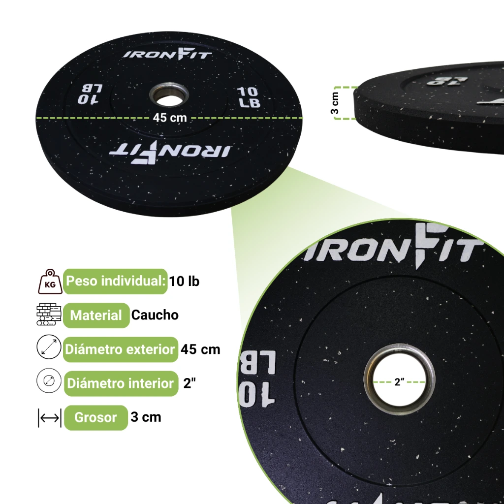 Par de Discos Bumper Hi Temp IronFit de 10 Lbs (3).webp