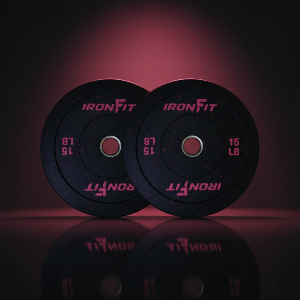 Par de Discos Bumper Hi Temp IronFit de 15 Lbs 5.webp