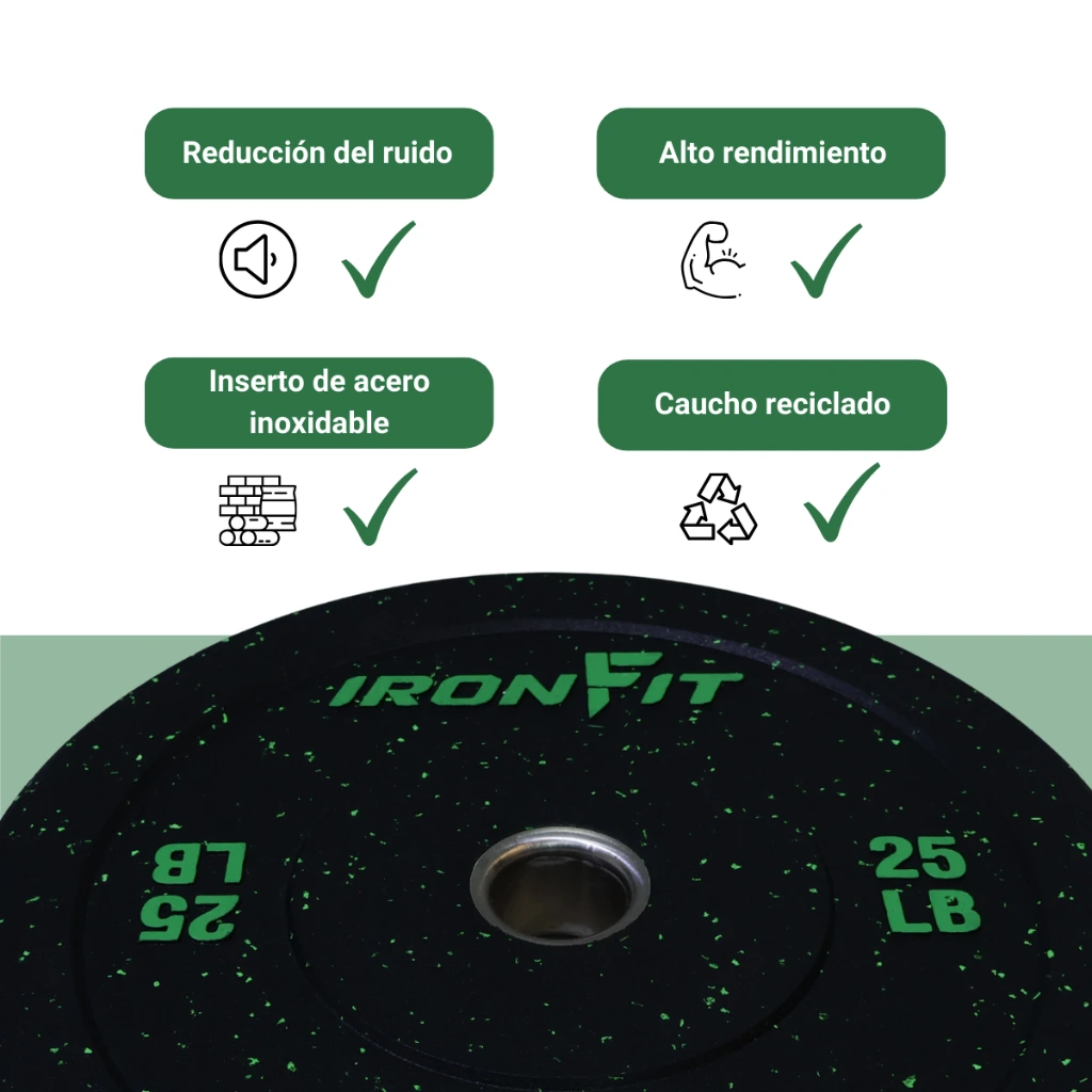 Par de Discos Bumper Hi Temp IronFit de 25 Lbs (4).webp