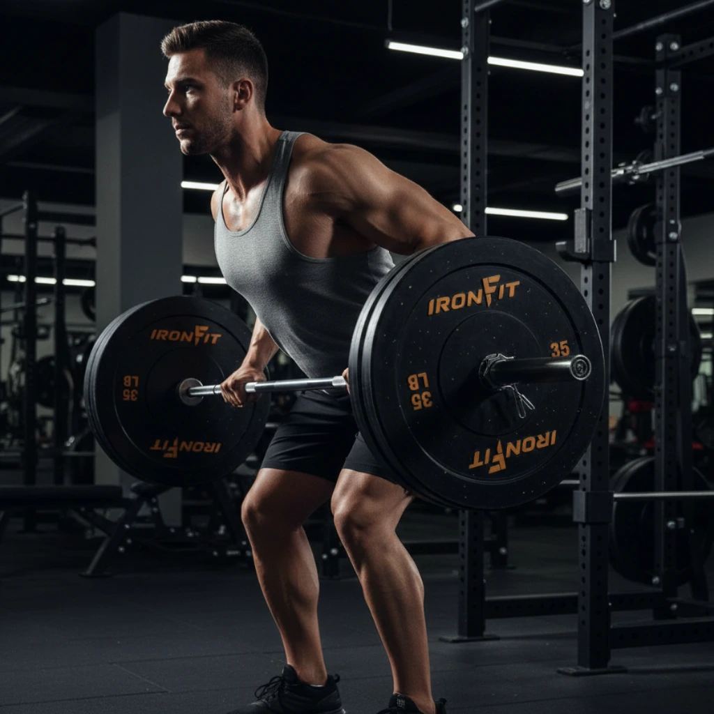 Par de Discos Bumper Hi Temp IronFit de 35 Lbs 10.webp