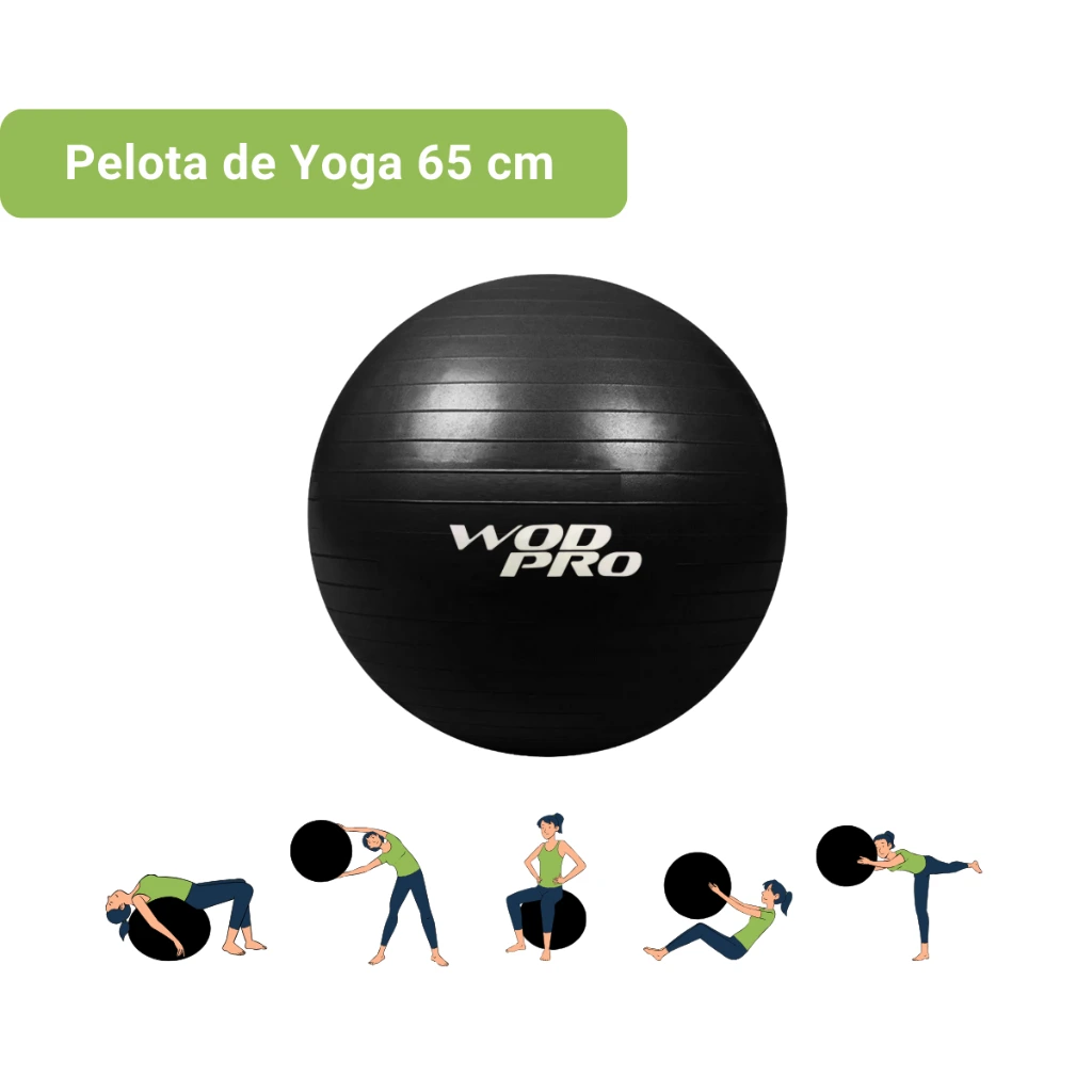 Pelota de Yoga Wod Pro con Bomba para Inflar 65 cm.webp