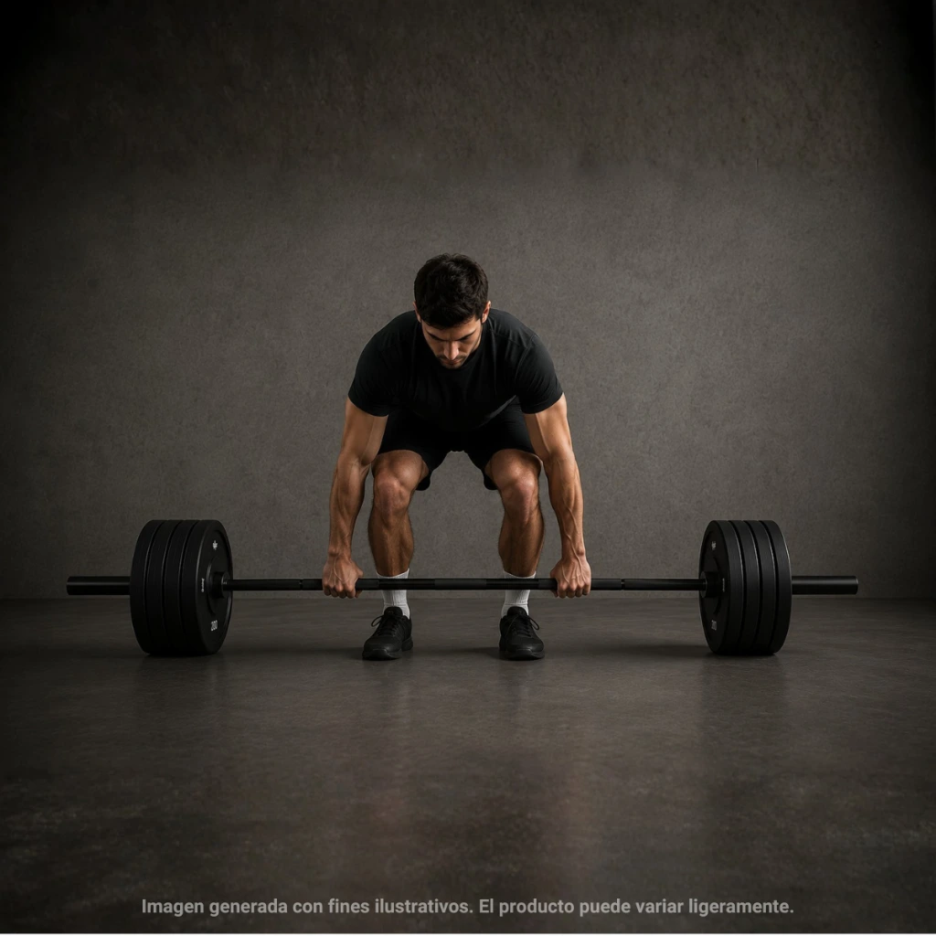 Barra Olímpica Sin Bujes IronFit (14).webp