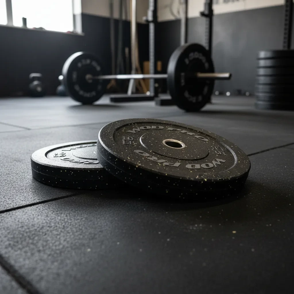Discos Bumper Plates 10 Libras Caucho Hi Temp Crossfit.webp