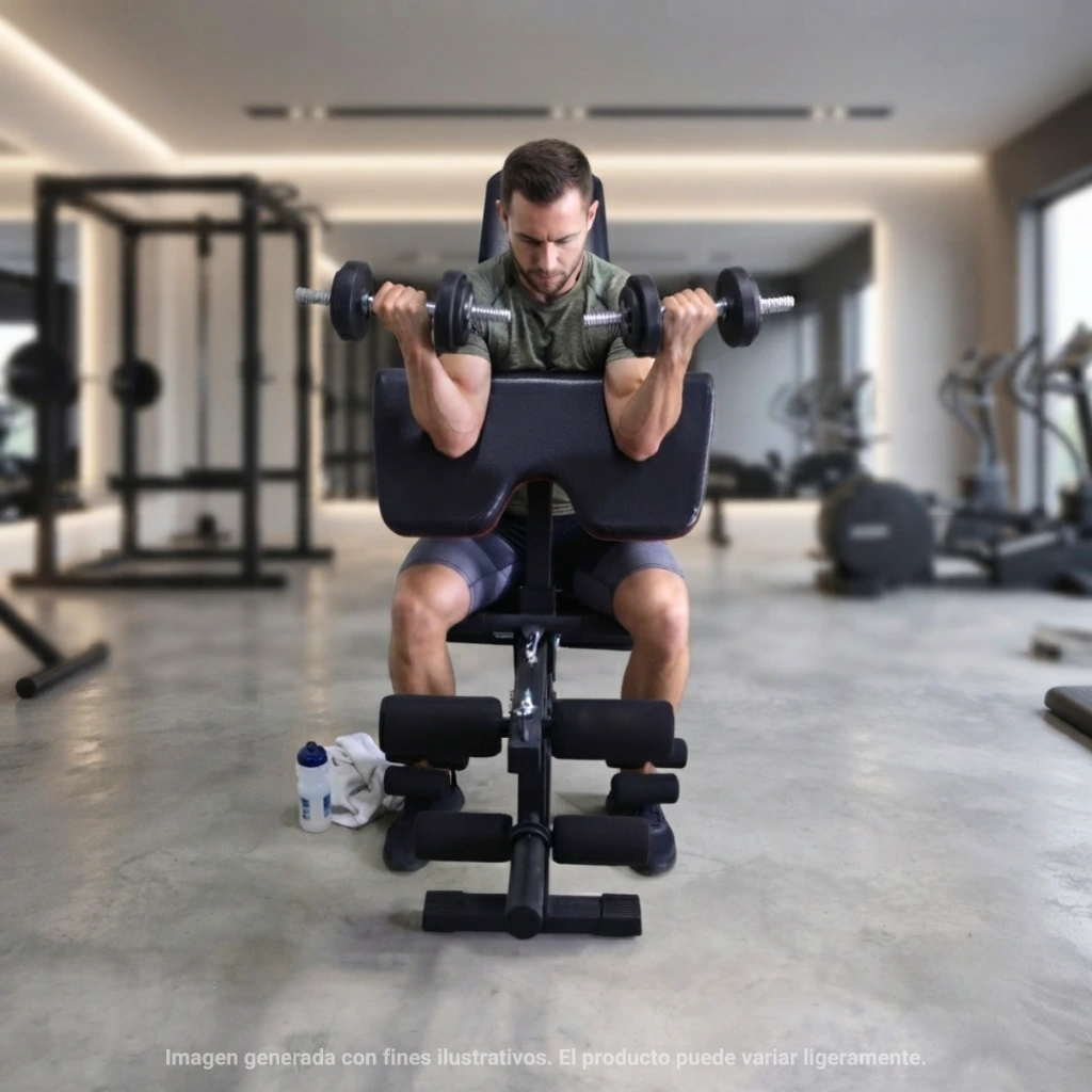 Banca Multiposición Wod Pro con Soporte para Bíceps y Pierna (9).webp