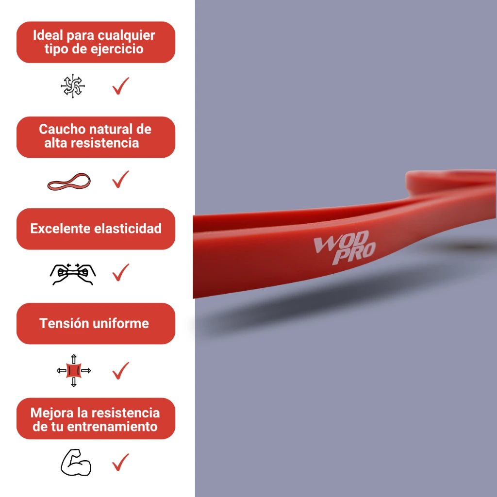 Banda para Pull-Ups Wod Pro Roja (4).webp