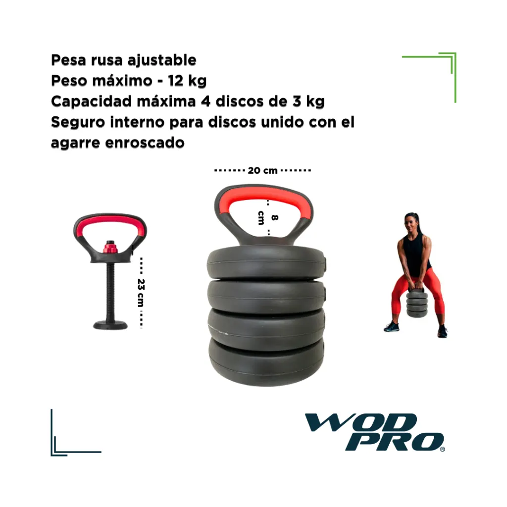 Set de pesas ajustable Wod Pro 50 kg (3) WP.webp