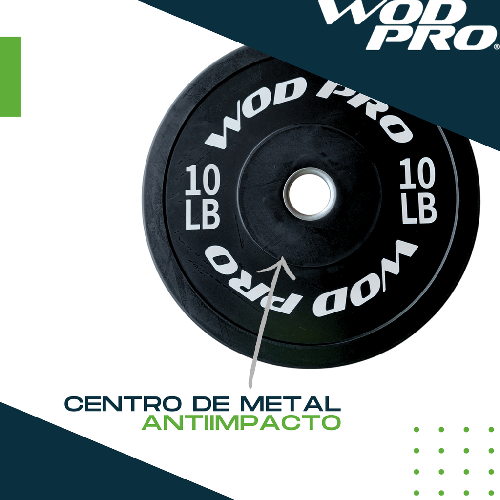 Par De Discos Bumpers Rígidos 10 Lb Wod Pro®