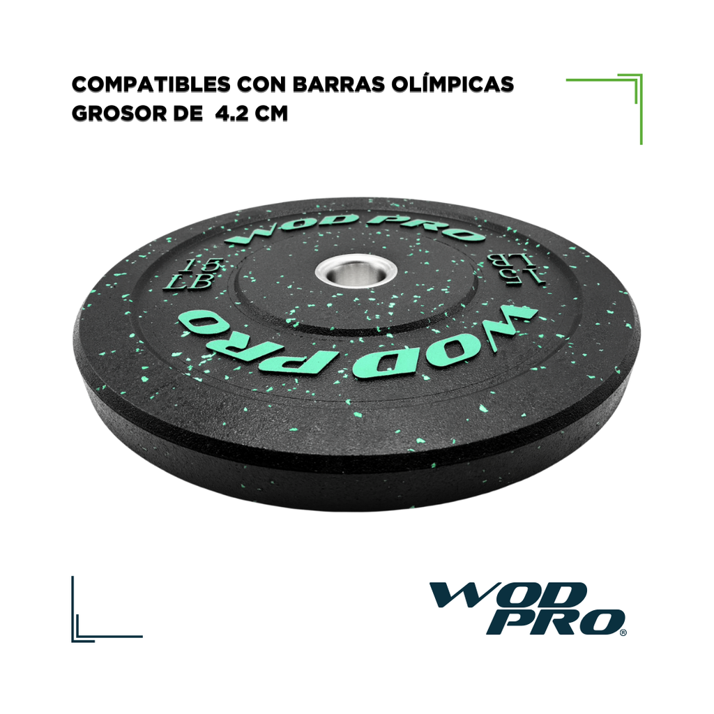 Par de bumpers hi-temp 15 libras Wod Pro