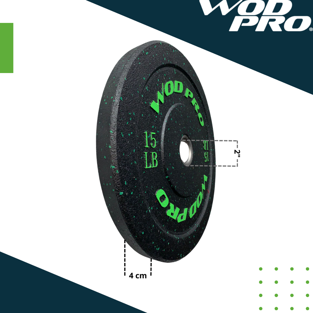 Par de bumpers hi-temp 15 libras Wod Pro