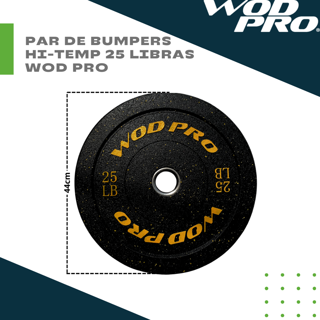 Par de bumpers hi-temp 25 libras Wod Pro