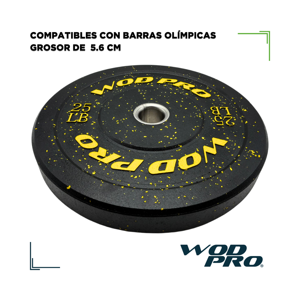 Par de bumpers hi-temp 25 libras Wod Pro