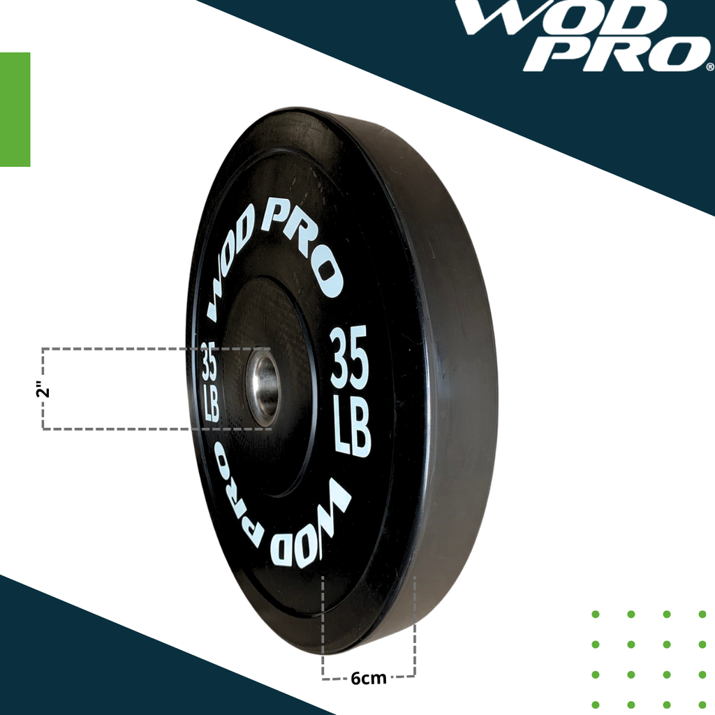 Par de bumpers 35 lb Wod Pro