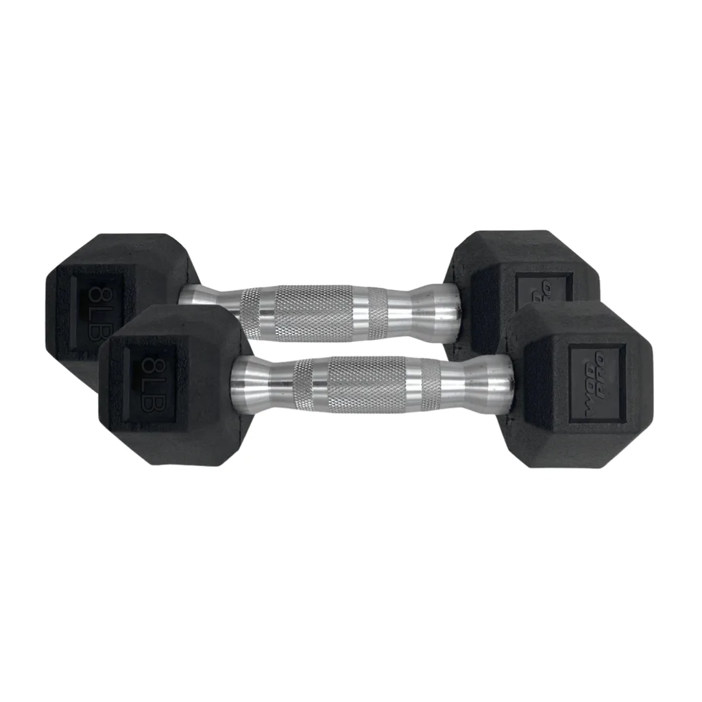 [W000014764] Par de Mancuernas Hexagonales Wod Pro 8 Lbs