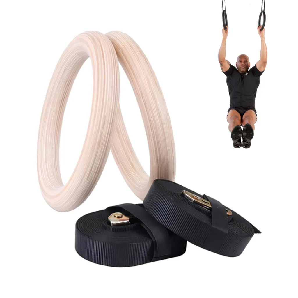 [W000015229] ​​​Par de Aros de Madera Wod Pro para Crossfit
