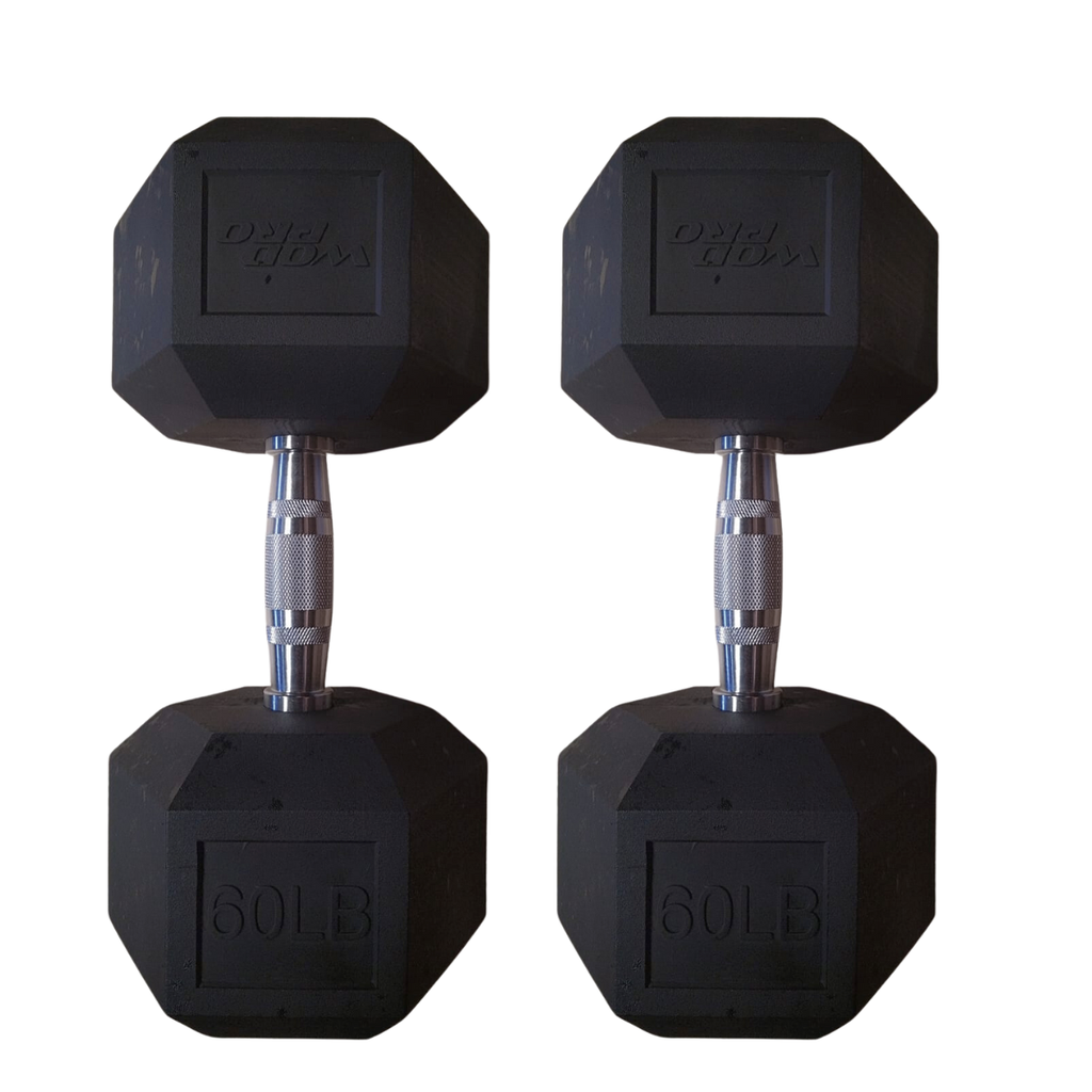 Par de mancuernas hexagonales 60 libras Wod Pro