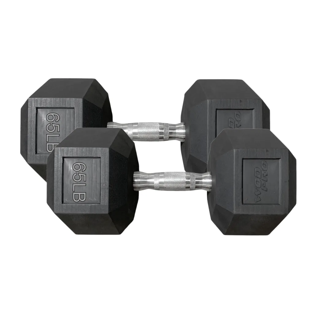 [W000017454] Par de Mancuernas Hexagonales Wod Pro 65 lbs