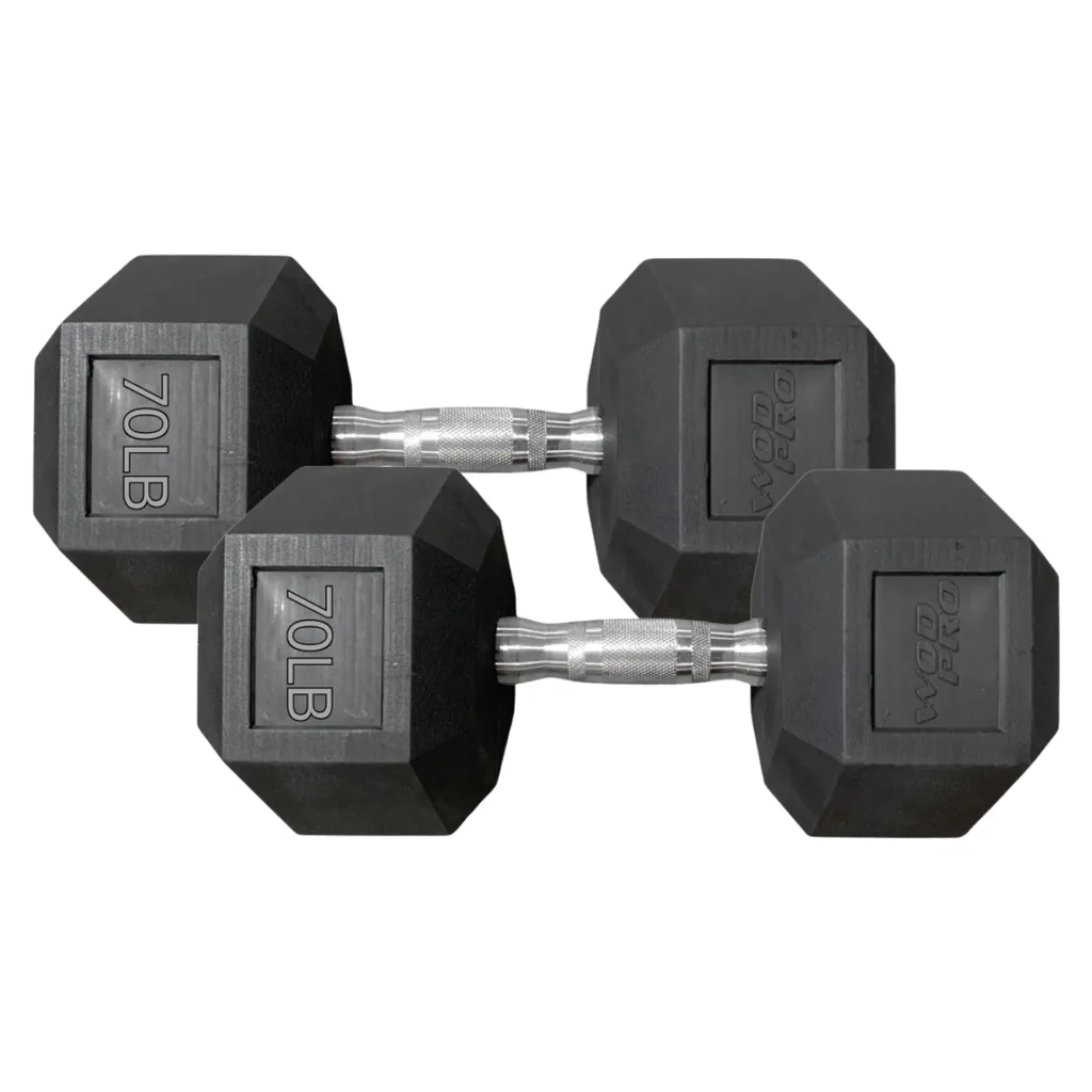 Par de Mancuernas Hexagonales Wod Pro 70 lbs