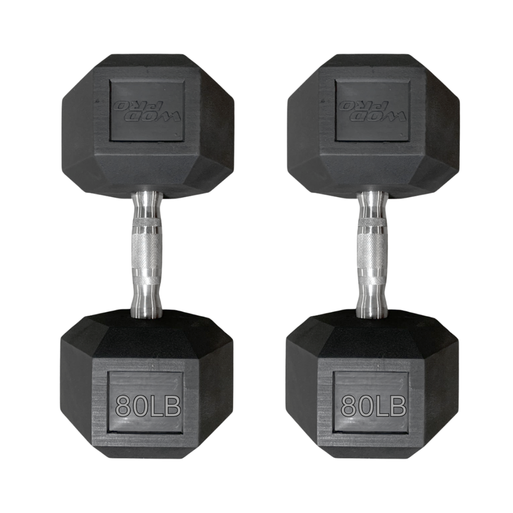Par de Mancuernas Hexagonales Wod Pro 80 lbs 