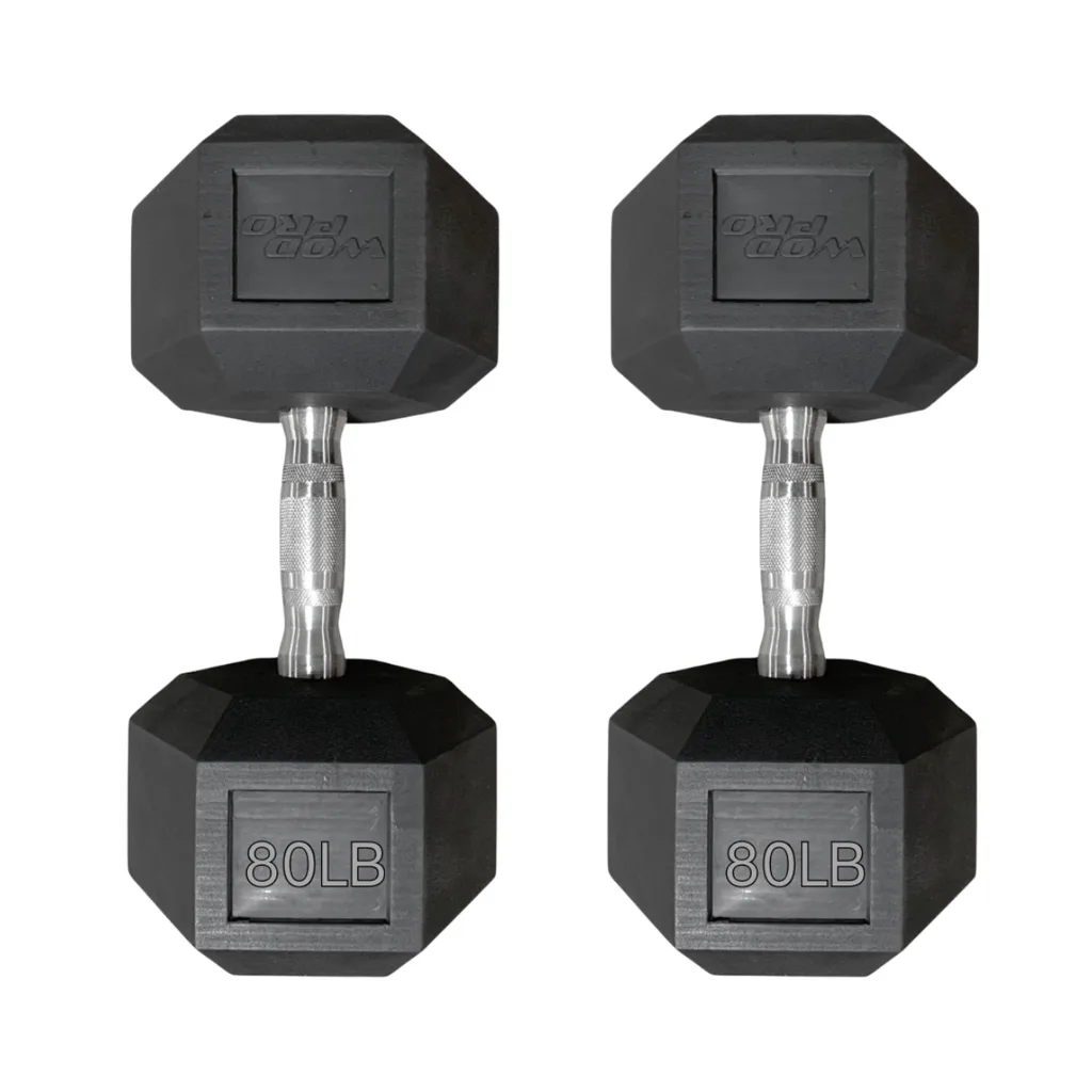 Par de Mancuernas Hexagonales Wod Pro 80 lbs