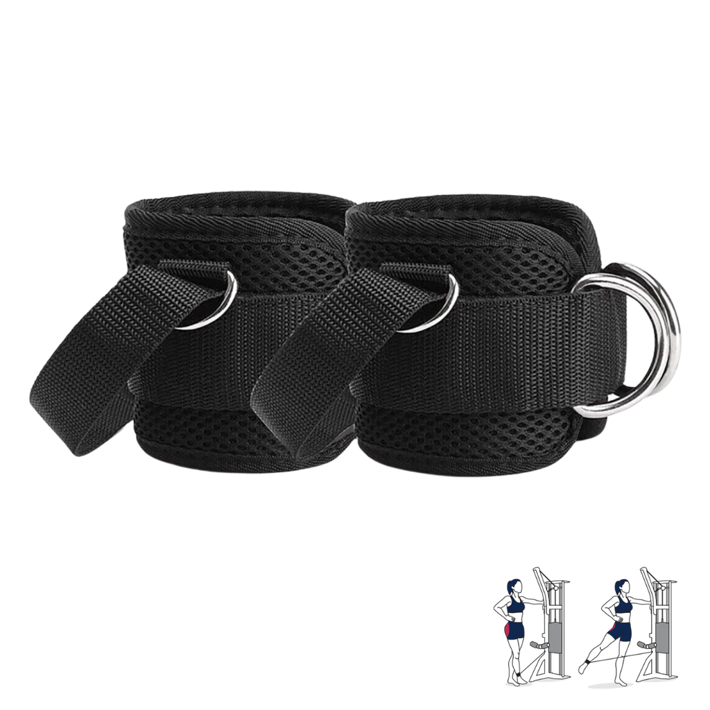 Par de grilletes Wod Pro para tobillo de neopreno con agarre de tobillo