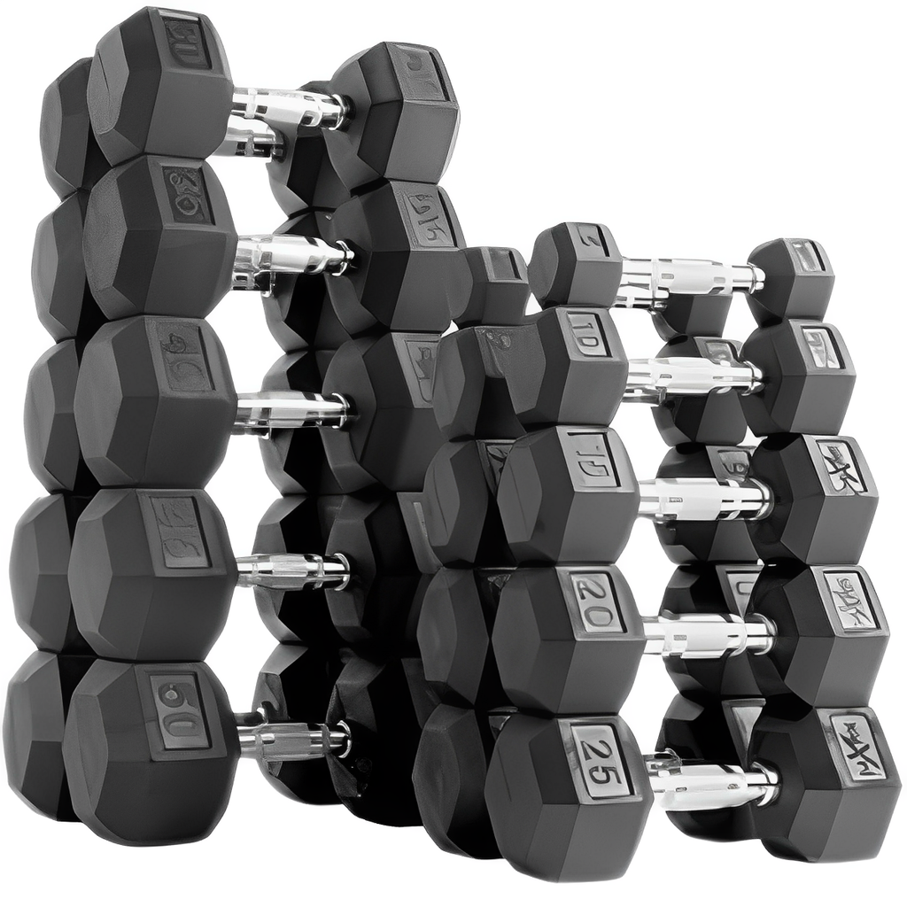 ​Set de 1360 libras de mancuernas hexagonales 5 a 80 lbs Wod Pro