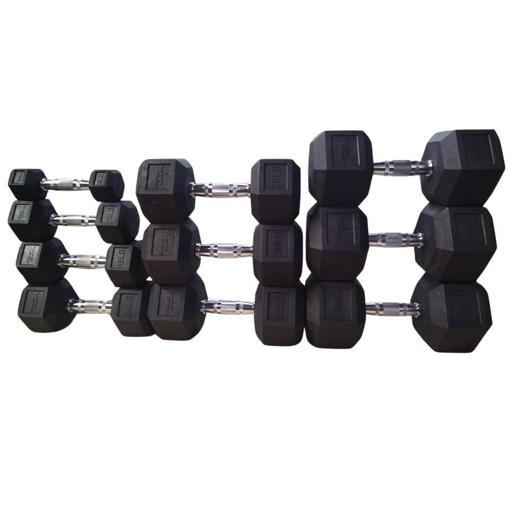 ​Set 550 libras de mancuernas hexagonales de 5 a 50 libras Wod Pro