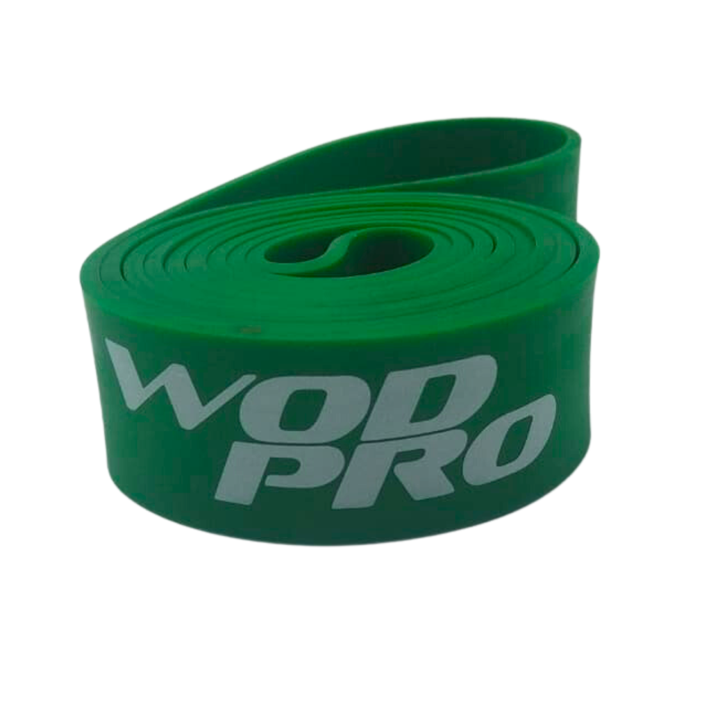 [W000021444] Banda para pull ups 47mm 22-56 kg color verde Wod Pro