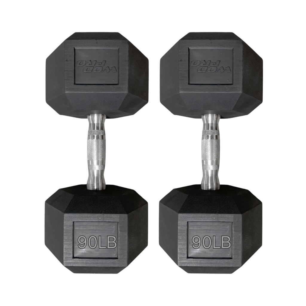 Par de Mancuernas Hexagonales Wod Pro 90 lbs