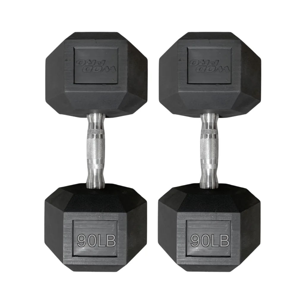 Par de Mancuernas Hexagonales Wod Pro 90 lbs