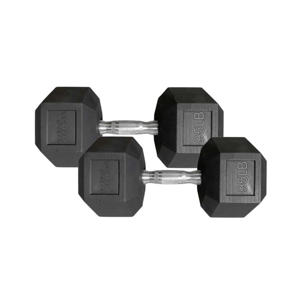 Par de Mancuernas Hexagonales Wod Pro 95 lbs