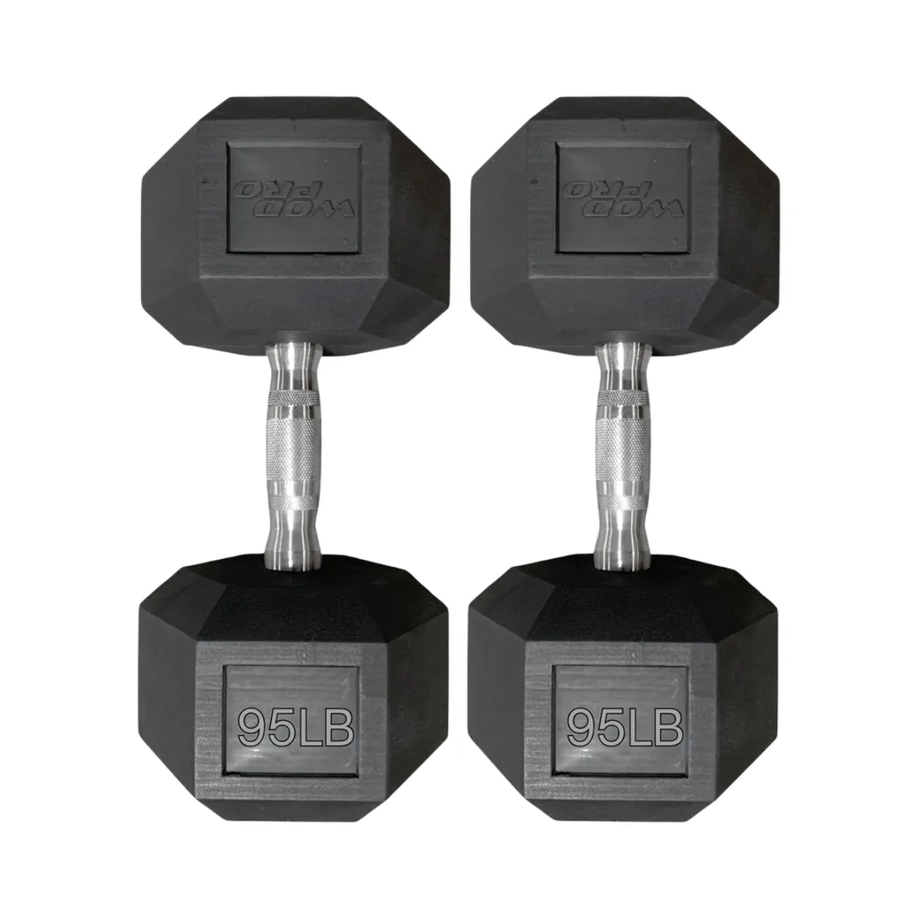 [W000022506] Par de Mancuernas Hexagonales Wod Pro 95 lbs