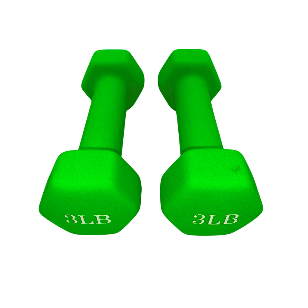 Par de mancuernas recubiertas de neopreno 3 libras Wod Pro