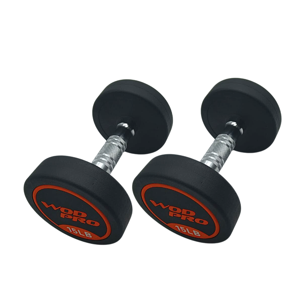 [W000022717] Par de mancuernas redondas 15 Libras Wod Pro