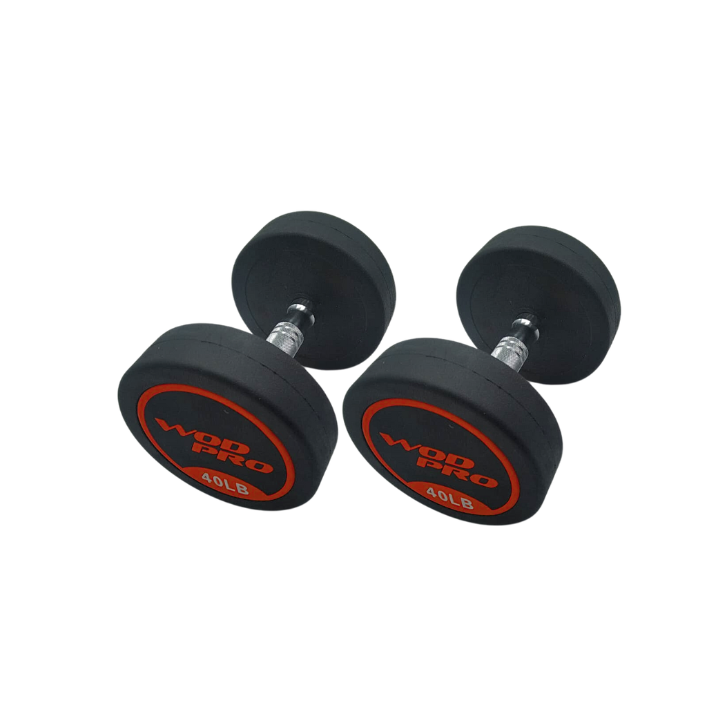 [W000022722] Par de mancuernas redondas 40 Libras Wod Pro