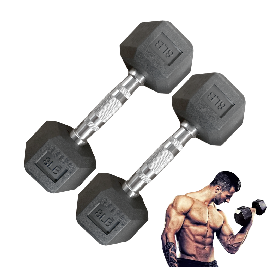 Par de Mancuernas Hexagonales IronFit 8 Lbs