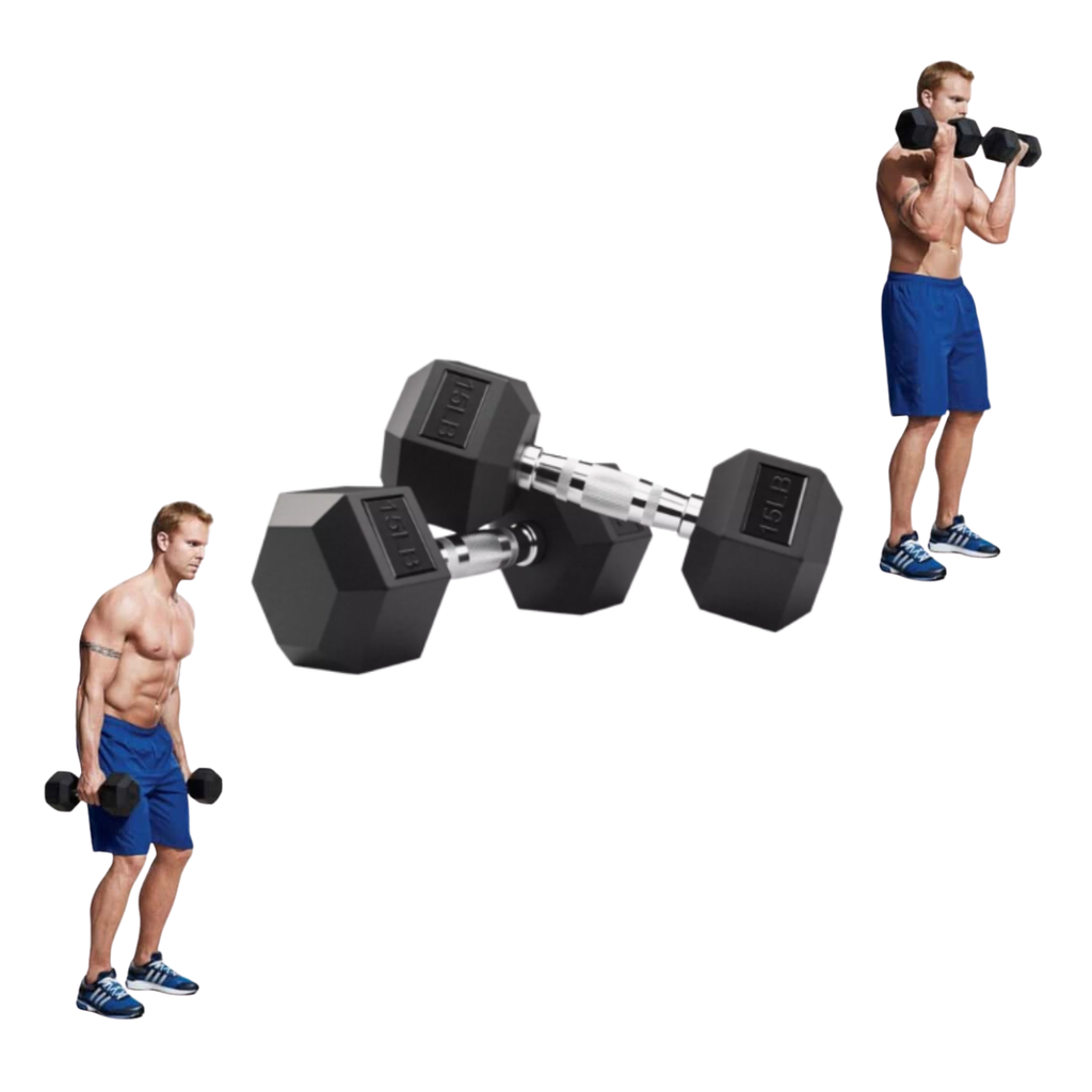 Par de Mancuernas Hexagonales IronFit 15 Lbs