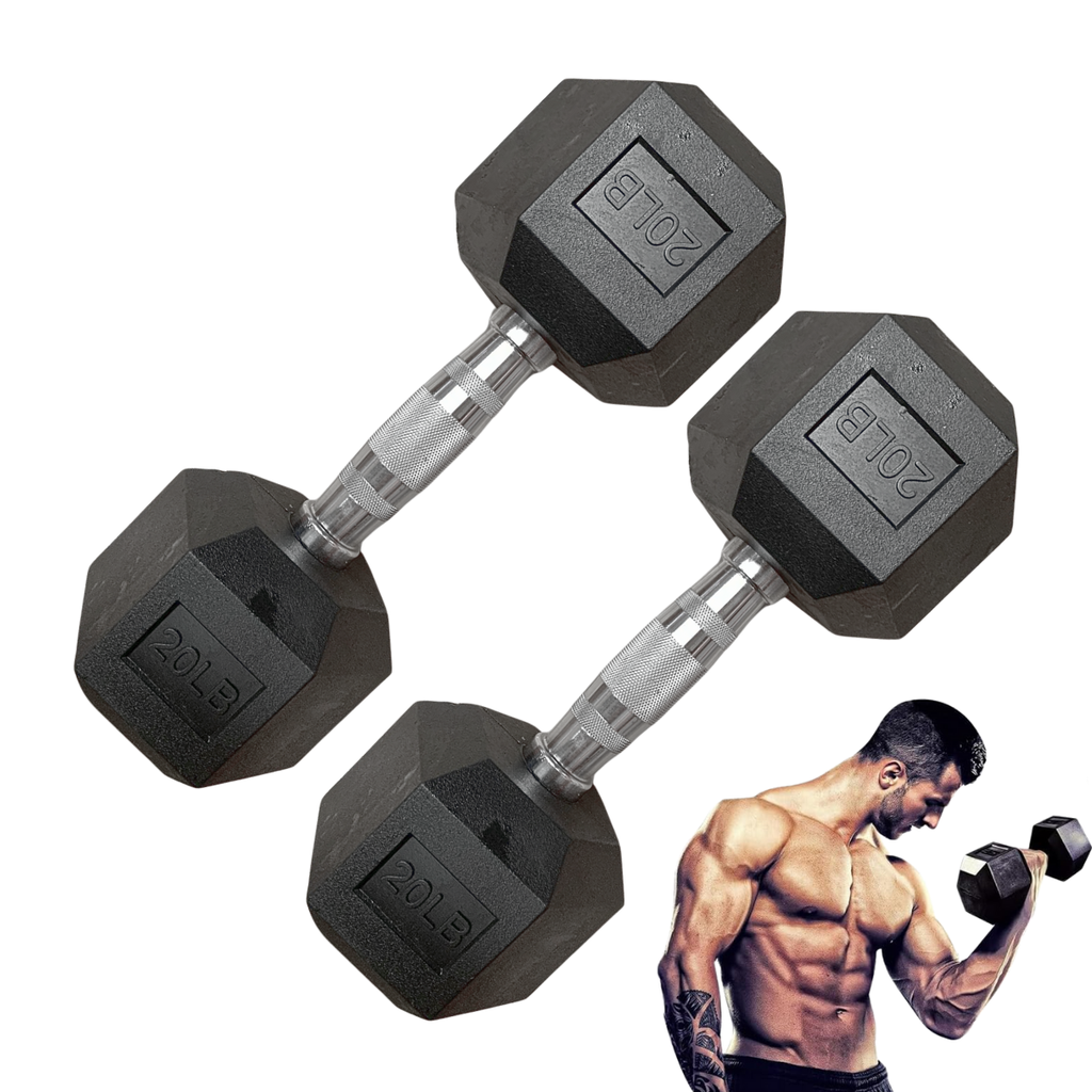 Par de Mancuernas Hexagonales IronFit 20 Lbs