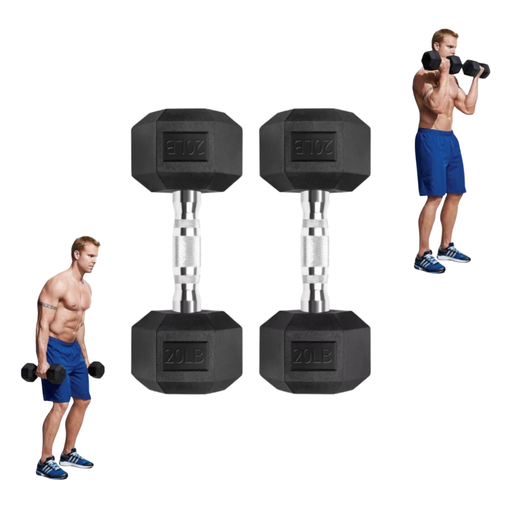 Par de Mancuernas Hexagonales IronFit 20 Lbs