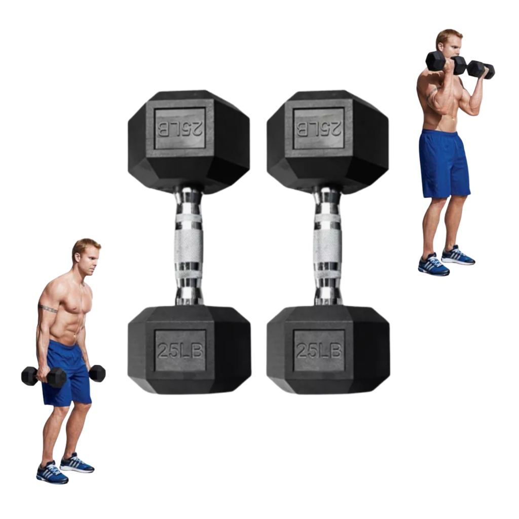Par de Mancuernas Hexagonales IronFit 25 Lbs
