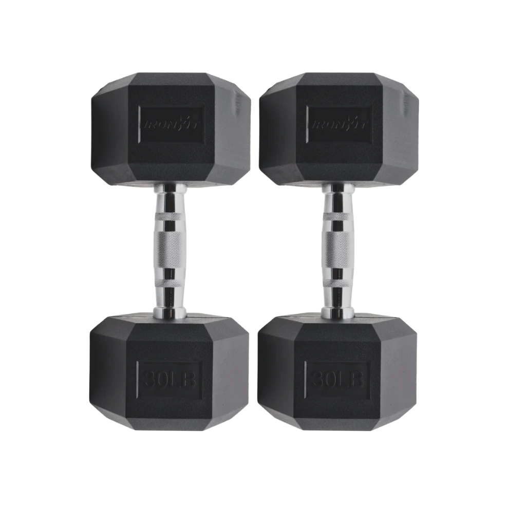 Par de Mancuernas Hexagonales IronFit 30 Lbs